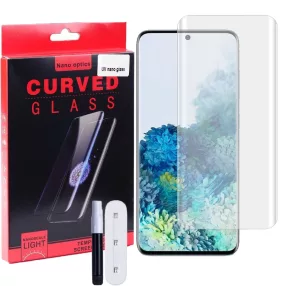   Samsung Galaxy S20 Plus / S20 Plus 5G ( S20+) üvegfólia, tempered glass, előlapi, UV, edzett, hajlított
