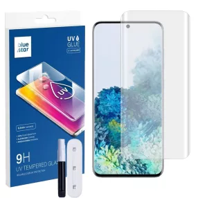   Samsung Galaxy S20 Plus / S20 Plus 5G ( S20+) üvegfólia, tempered glass, előlapi, UV, edzett, hajlított, Bluestar