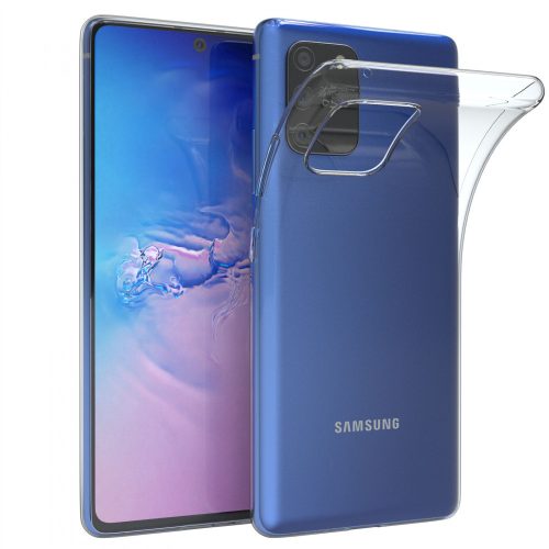 Samsung Galaxy S10 Lite szilikon tok, hátlaptok, telefon tok, vékony, átlátszó, 0.5mm
