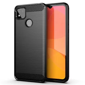   Xiaomi Redmi 9C szilikon tok, hátlaptok, telefon tok, karbon mintás, fekete, Carbon case