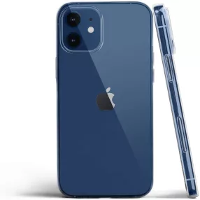   iPhone 12 Mini szilikon tok, hátlaptok, telefon tok, vékony, átlátszó, 0.5mm