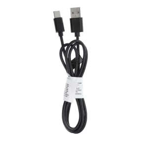   USB-C (Type-C) adatkábel, töltőkábel, USB-USB-C, hosszított csatlakozóval, 8mm, ütésálló telefonokhoz, fekete, 1m, C363