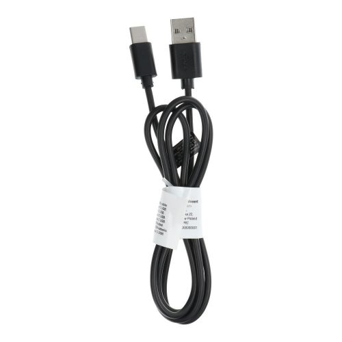 USB-C (Type-C) adatkábel, töltőkábel, USB-USB-C, hosszított csatlakozóval, 8mm, ütésálló telefonokhoz, fekete, 1m, C363