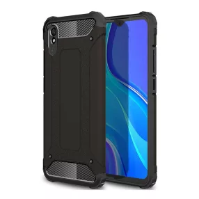   Xiaomi Redmi 9A / 9AT / 9i hátlap tok, telefon tok, ütésálló, fekete, Armor
