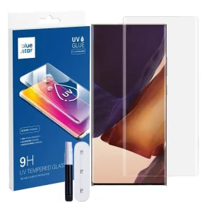   Samsung Galaxy Note 20 Ultra / Note 20 Ultra 5G üvegfólia, tempered glass, előlapi, UV, edzett, hajlított, Bluestar