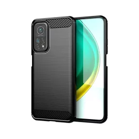   Xiaomi Mi 10T 5G / MI 10T Pro 5G szilikon tok, hátlaptok, telefon tok, karbon mintás, fekete, Carbon case
