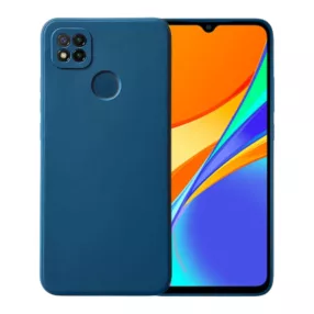   Xiaomi Redmi 9C szilikon tok, hátlaptok, telefon tok, matt, sötétkék, Soft