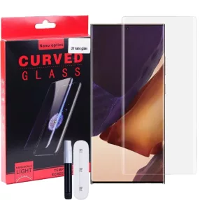   Samsung Galaxy Note 20 Ultra / Note 20 Ultra 5G üvegfólia, tempered glass, előlapi, UV, edzett, hajlított
