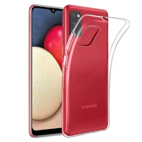   Samsung Galaxy A02s szilikon tok, hátlaptok, telefon tok, vékony, átlátszó, 0.5mm
