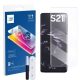 Samsung Galaxy S21 Ultra 5G üvegfólia, tempered glass, előlapi, UV, edzett, hajlított, Bluestar