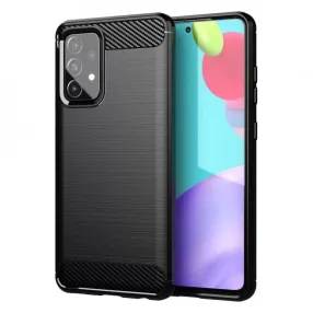   Samsung Galaxy A52 4G/5G / A52s 5G szilikon tok, hátlaptok, telefon tok, karbon mintás, fekete, Carbon case