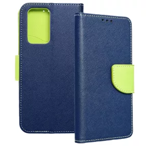   Xiaomi Redmi Note 10 Pro könyvtok, fliptok, telefon tok, bankkártyatartós, mágneszáras, sötétkék-zöld, Fancy