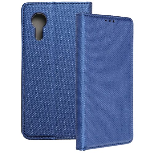 Samsung Galaxy Xcover 5 könyvtok, fliptok, telefon tok, bankkártyatartós, mágneszáras, sötétkék, Smart Case book