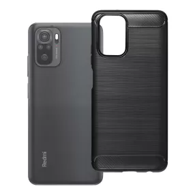   Xiaomi Redmi Note 10 / Note 10S szilikon tok, hátlaptok, telefon tok, karbon mintás, fekete, Carbon case