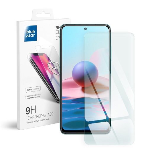 Xiaomi Redmi Note 10 / Note 10S üvegfólia, tempered glass, előlapi, edzett, Bluestar