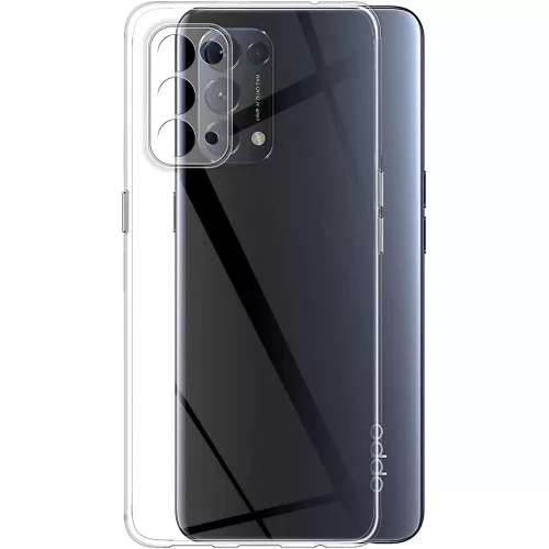 Oppo Reno5 4G / Reno5 5G / Find X3 Lite szilikon tok, hátlaptok, telefon tok, vékony, átlátszó, kamera védelemmel, 0.5mm