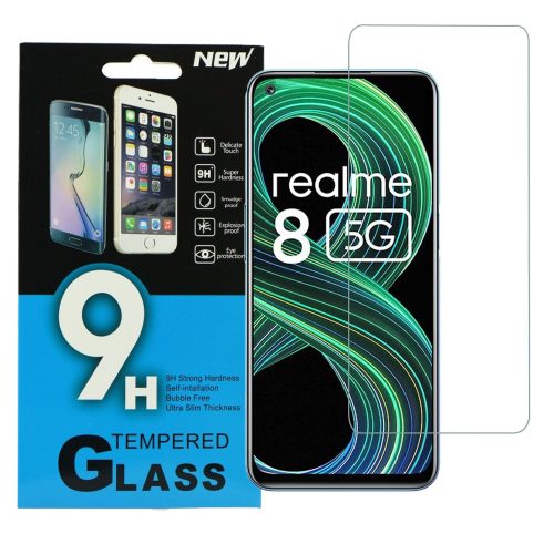 Realme 8 5G üvegfólia, tempered glass, előlapi, edzett