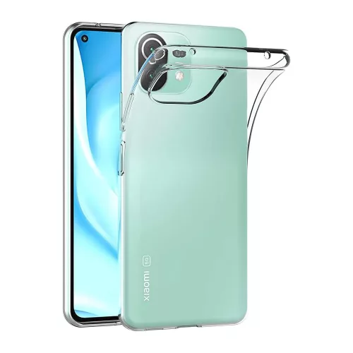 Xiaomi Mi 11 Lite 4G / 5G / 11 Lite 5G NE szilikon tok, hátlaptok, telefon tok, vékony, átlátszó, 0.5mm