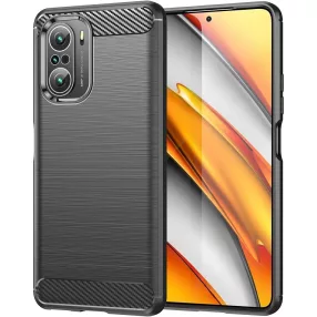   Xiaomi Mi 11i / Redmi K40 / K40 Pro / Poco F3 / F3 Pro szilikon tok, hátlaptok, telefon tok, karbon mintás, fekete, Carbon case