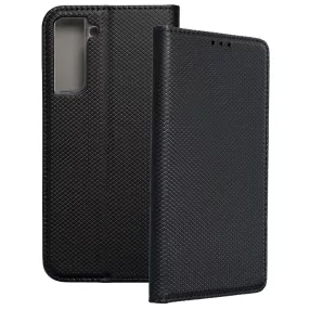   Samsung Galaxy S21 FE 5G könyvtok, fliptok, telefon tok, bankkártyatartós, mágneszáras, fekete, Smart Case book