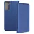 Samsung Galaxy S21 FE 5G könyvtok, fliptok, telefon tok, bankkártyatartós, mágneszáras, sötétkék, Smart Case book