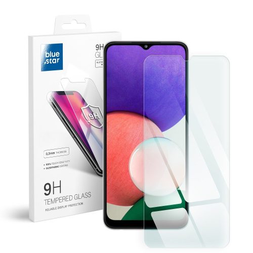 Samsung Galaxy A22 5G üvegfólia, tempered glass, előlapi, edzett, Bluestar