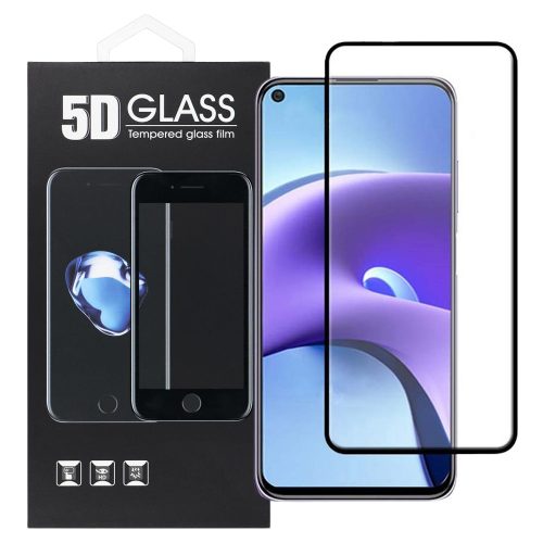 Xiaomi Mi 11 Lite 4G / 5G / 11 Lite 5G NE üvegfólia, tempered glass, előlapi, 5D, edzett, hajlított, fekete kerettel