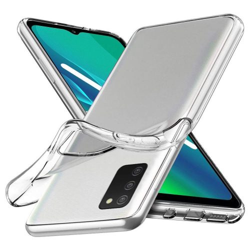 Samsung Galaxy A03s szilikon tok, hátlaptok, telefon tok, vékony, átlátszó, 0.5mm