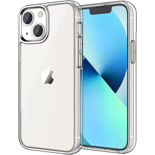 iPhone 13 szilikon tok, hátlaptok, telefon tok, vastag, átlátszó, 2mm