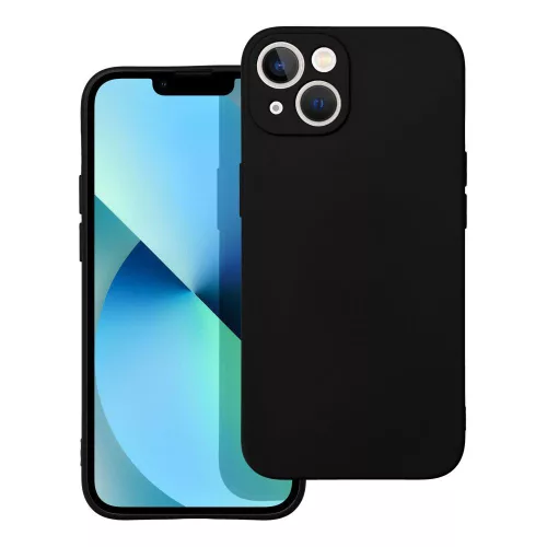 iPhone 13 szilikon tok, hátlaptok, telefon tok, matt, fekete, Soft