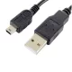 Mini USB töltőkábel USB-A - Mini USB, 2m, fekete