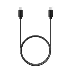   USB-C (Type-C) adatkábel, töltőkábel, hosszított csatlakozóval 8mm, 1M 60W 3A, fekete, C296