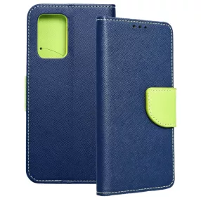   Xiaomi Redmi 10 / Redmi 10 2022 könyvtok, fliptok, telefon tok, bankkártyatartós, mágneszáras, sötétkék-zöld, Fancy