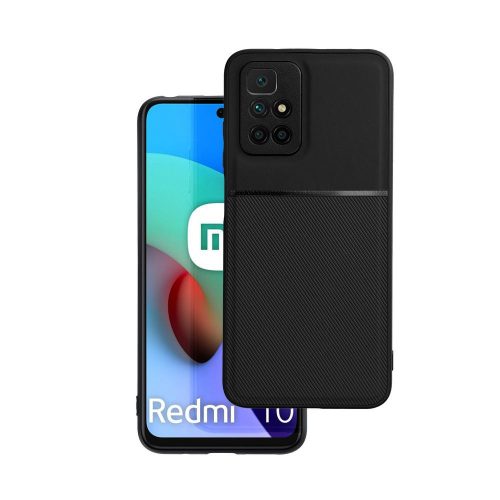 Xiaomi Redmi 10 / Redmi 10 2022 hátlap tok, telefon tok, stílusos, prémium, fekete, Forcell Noble