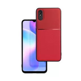   Xiaomi Redmi 9A / 9AT hátlap tok, telefon tok, stílusos, prémium, piros, Noble Case