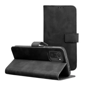   Xiaomi Redmi Note 10 / Note 10s könyvtok, fliptok, telefon tok, bankkártyatartós, mágneszáras, fekete, Tender Book