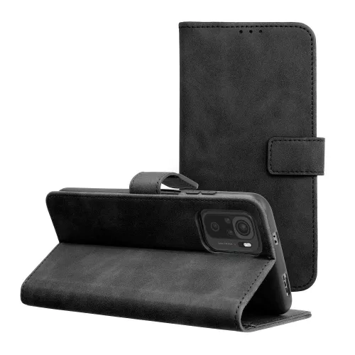 Xiaomi Redmi Note 10 / Note 10s könyvtok, fliptok, telefon tok, bankkártyatartós, mágneszáras, fekete, Tender Book