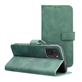   Xiaomi Redmi Note 10 Pro könyvtok, fliptok, telefon tok, bankkártyatartós, mágneszáras, zöld, Tender Book