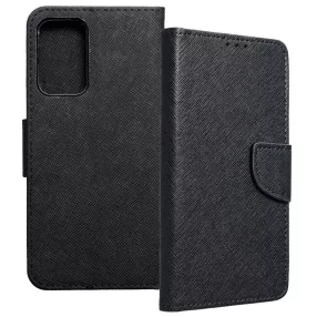   Samsung Galaxy A53 5G könyvtok, fliptok, telefon tok, bankkártyatartós, mágneszáras, fekete, Fancy