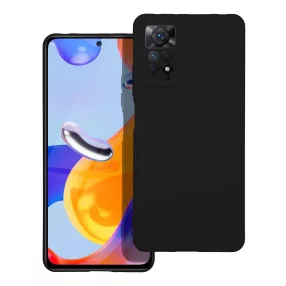   Xiaomi Redmi Note 11 Pro 4G / 5G Global / Note 12 Pro 4G szilikon tok – kameravédős, matt fekete hátlaptok velúr belsővel, Silicone