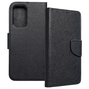   Samsung Galaxy A33 5G könyvtok, fliptok, telefon tok, bankkártyatartós, mágneszáras, fekete, Fancy