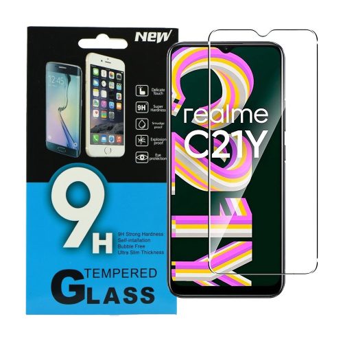 Realme C21Y / C25Y üvegfólia, tempered glass, előlapi, edzett