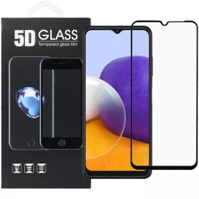   Samsung Galaxy A33 5G üvegfólia, tempered glass, előlapi, 5D, edzett, hajlított, fekete kerettel
