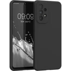   Samsung Galaxy A33 5G szilikon tok, hátlaptok, telefon tok, matt, fekete, Soft