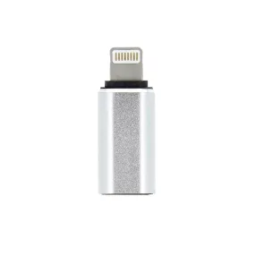   Adapter, átalakító, Type-C -> iPhone 8pin, lightning, ezüst