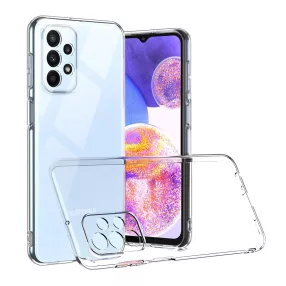   Samsung Galaxy A13 4G szilikon tok, hátlaptok, telefon tok, átlátszó, kamera védelemmel, 2mm, Clear Case, BOX