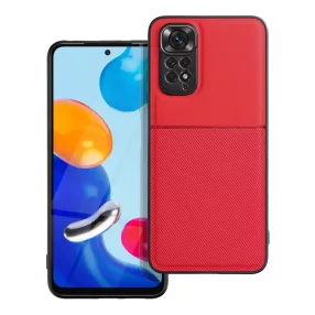   Xiaomi Redmi Note 11 / Note 11s hátlap tok, telefon tok, stílusos, prémium, piros, Noble Case