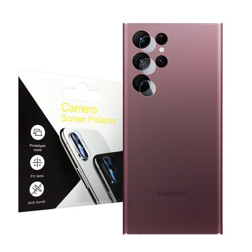 Samsung Galaxy S22 Ultra 5G üvegfólia, tempered glass, edzett, lencsevédő, kamera védő