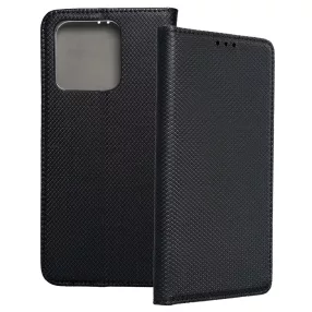   Xiaomi Redmi 10C könyvtok, fliptok, telefon tok, bankkártyatartós, mágneszáras, fekete, Smart Case book