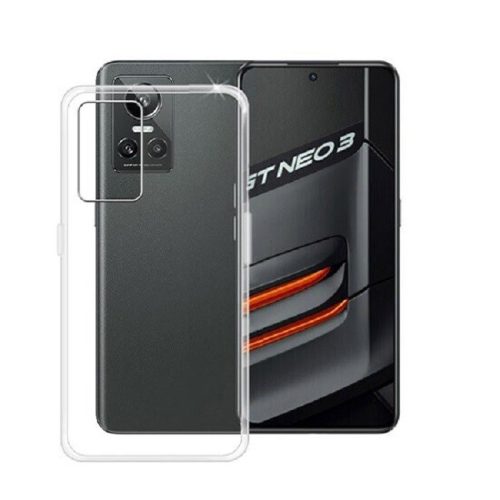 Realme GT Neo 3 5G szilikon tok, hátlaptok, telefon tok, vékony, átlátszó, 0.5mm